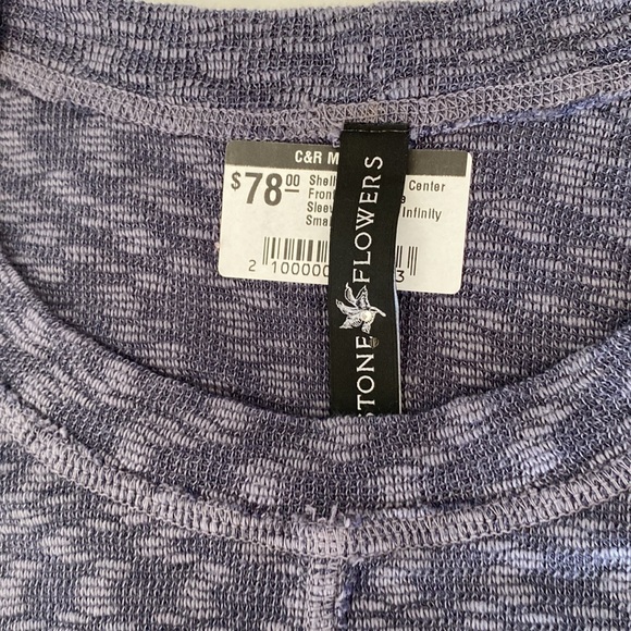 STONE FLOWERS SLEEVELESS KNIT TOP SIZE SMALL - Picture 2 of 6